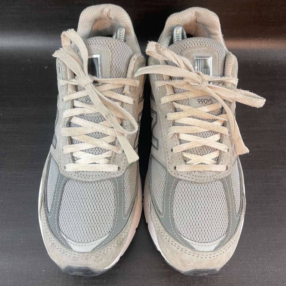 New Balance 990v5 Womens size 8.5 Gray Suede Mesh Running Comfort Shoes - Picture 3 of 9